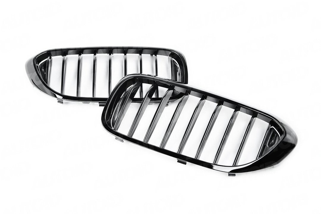 AUTOID G30 G31 Gloss Black Single Slat Kidney Grilles (Inc. 518d, 520i, 540ix & M550dx)