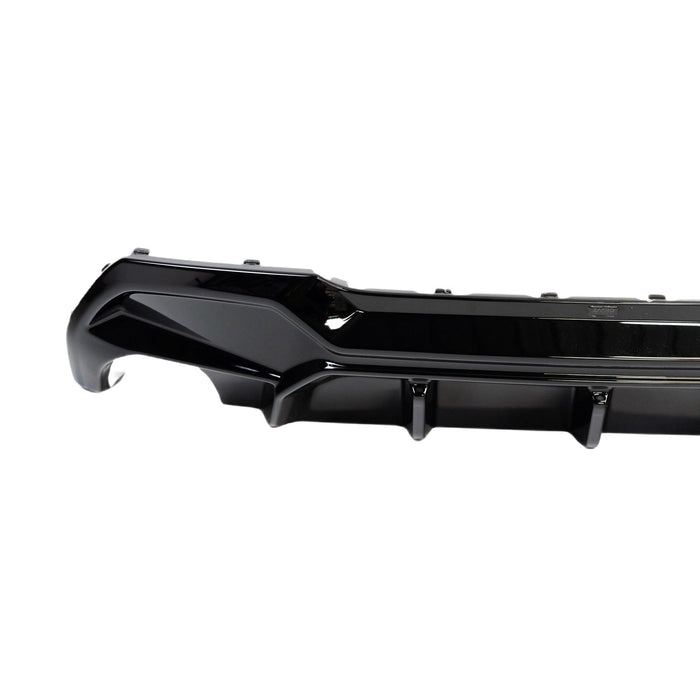 Zaero ZA-F4X-PRE-LCI-DE-DF BMW M135I 128TI 120D 120I DUAL EXIT F40 EVO-1 GLOSS BLACK REAR DIFFUSER