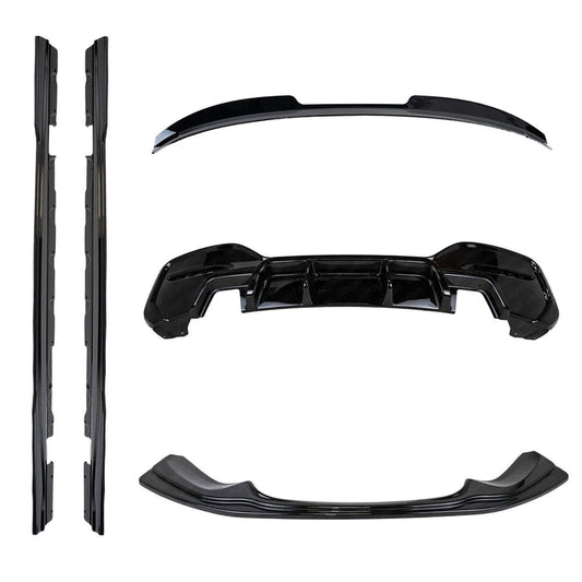 Zaero ZA-F2X-LCI-BK BMW M135I & M140I LCI F20 F21 EVO-1 GLOSS BLACK BODY KIT