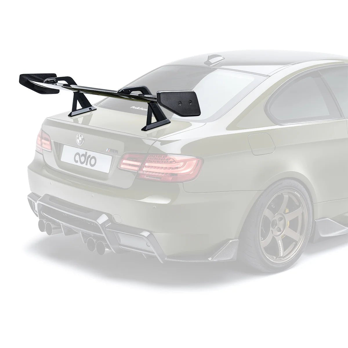 Adro A14A20-1501 BMW M3 E92 PRE-PREG CARBON FIBRE SWAN NECK AT-R1 REAR WING