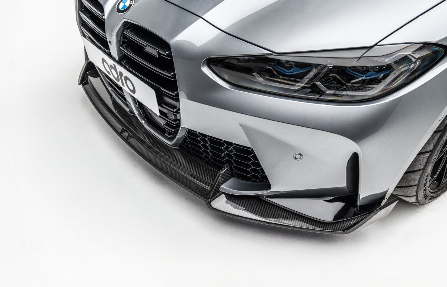 Adro A14A11-1202 BMW M3 G80 G81 & M4 G82 G83 DRY CARBON FIBRE FRONT SPLITTER (2021+)