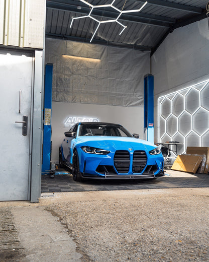 Adro A14A11-1202 BMW M3 G80 G81 & M4 G82 G83 DRY CARBON FIBRE FRONT SPLITTER (2021+)