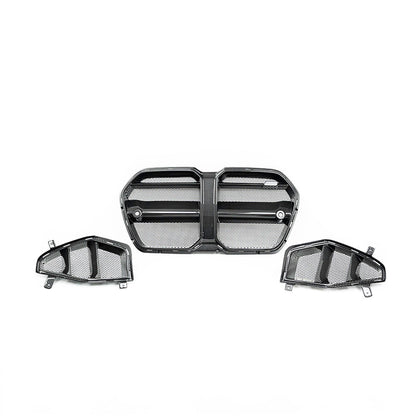 Adro BMW M3 G80 & M4 G82 PRE-PREG CARBON FIBRE FRONT GRILLES & FRONT DUCTS (2021+)