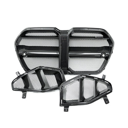 Adro BMW M3 G80 & M4 G82 PRE-PREG CARBON FIBRE FRONT GRILLES & FRONT DUCTS (2021+)
