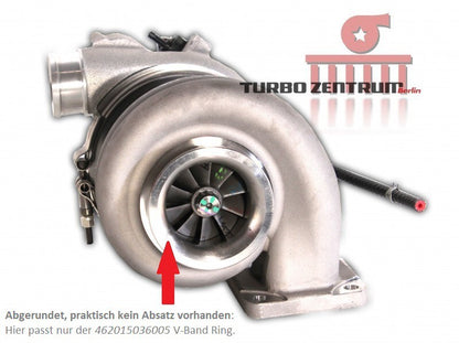 Turbozentrum 471887 BorgWarner EFR V-Band Ring Turbine Outlet 3" / 76mm to 3,5" / 89mm