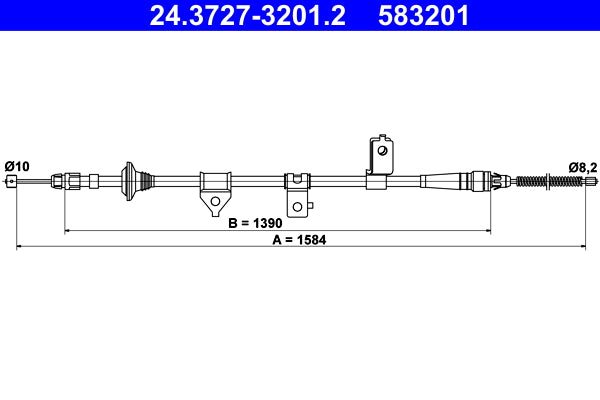 BOSCH 1987482429 Parking Brake Cable Pull