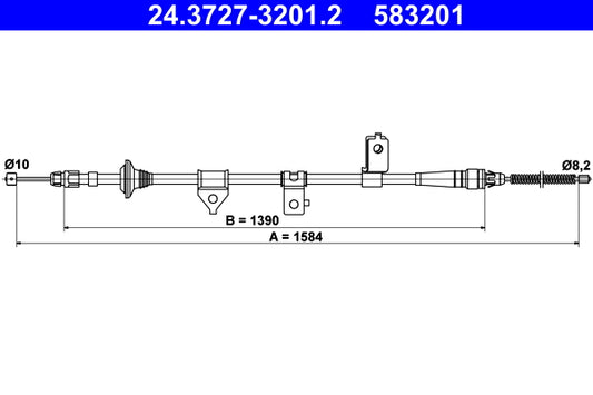 BOSCH 1987482429 Parking Brake Cable Pull