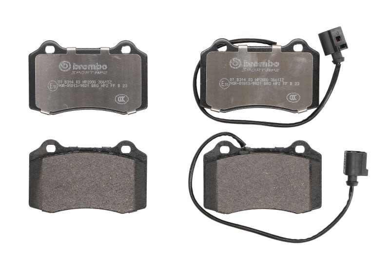 Brembo 09-16 Citroen DS3 HP2 Pads - Front