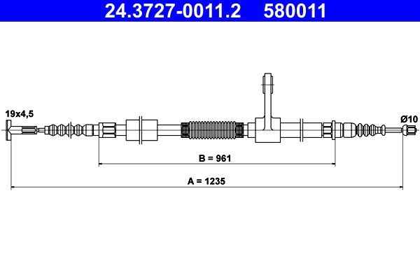 BOSCH 1987482115 Parking Brake Cable Pull