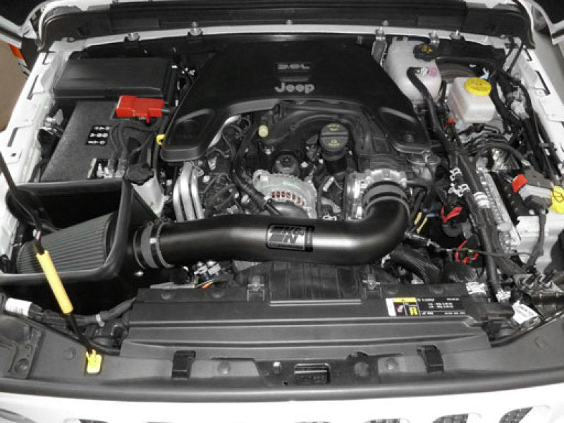 K&N Engineering K&N 2018 Jeep Wrangler JL V6-3.6L F/I Blackhawk Performance Intake Kit (No Jeep Grand Cherokee)
