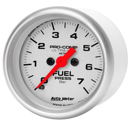 AutoMeter Gauge Fuel Pressure 2-1/16in. 7 Bar Electric Ultra-Lite