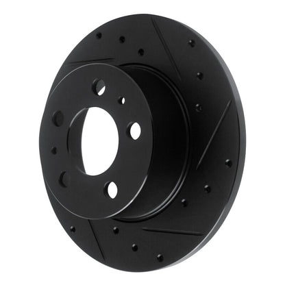 R1 Concepts R1 67-72 Volvo 164 Front Right Drilled & Slotted Black Brake Rotor