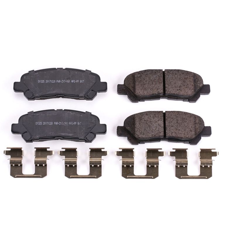 PowerStop Power Stop 08-13 Toyota Highlander Rear Z17 Evolution Ceramic Brake Pads w/Hardware
