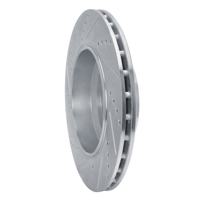 R1 Concepts R1 14-16 Maserati Ghibli Rear Right Drilled & Slotted Silver Brake Rotor