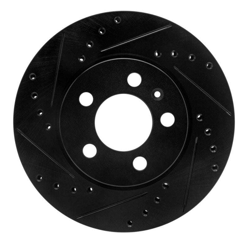 R1 Concepts R1 03-18 Volkswagen VENTO (Mexico) Front Left Drilled & Slotted Black Brake Rotor