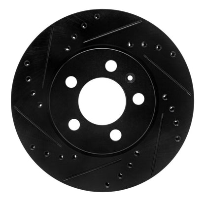 R1 Concepts R1 03-18 Volkswagen VENTO (Mexico) Front Left Drilled & Slotted Black Brake Rotor