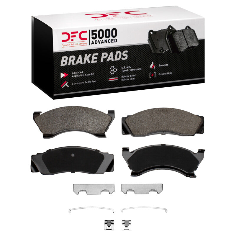 DFC 78-78 Mercury Grand Marquis Front 5000 Advanced Semi Metallic Brake Pads and Hardware Kit