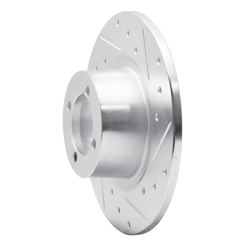 R1 Concepts R1 67-76 BMW 1600 Front Right Drilled & Slotted Silver Brake Rotor