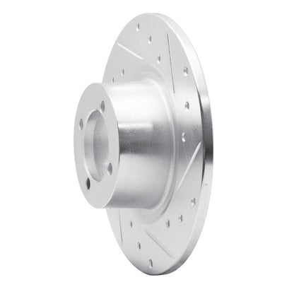 R1 Concepts R1 67-76 BMW 1600 Front Right Drilled & Slotted Silver Brake Rotor