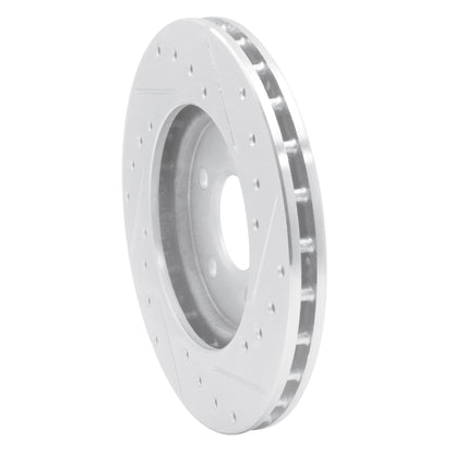 R1 Concepts R1 95-00 Chrysler SEBRING Front Left Drilled & Slotted Silver Brake Rotor