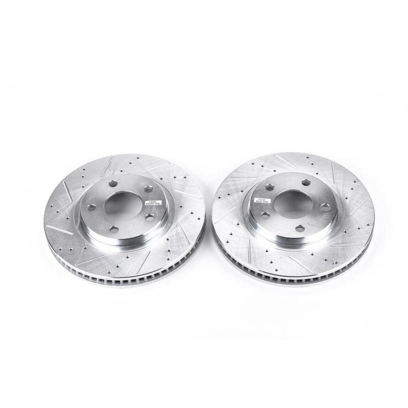 PowerStop Power Stop 00-04 Buick LeSabre Front Evolution Drilled & Slotted Rotors - Pair