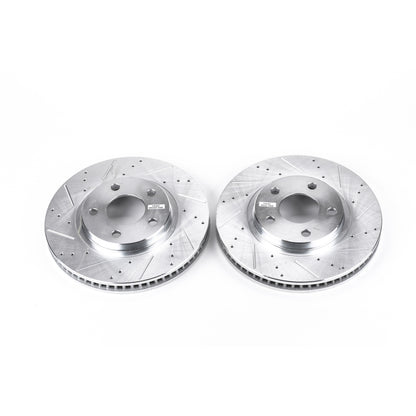 PowerStop Power Stop 00-04 Buick LeSabre Front Evolution Drilled & Slotted Rotors - Pair