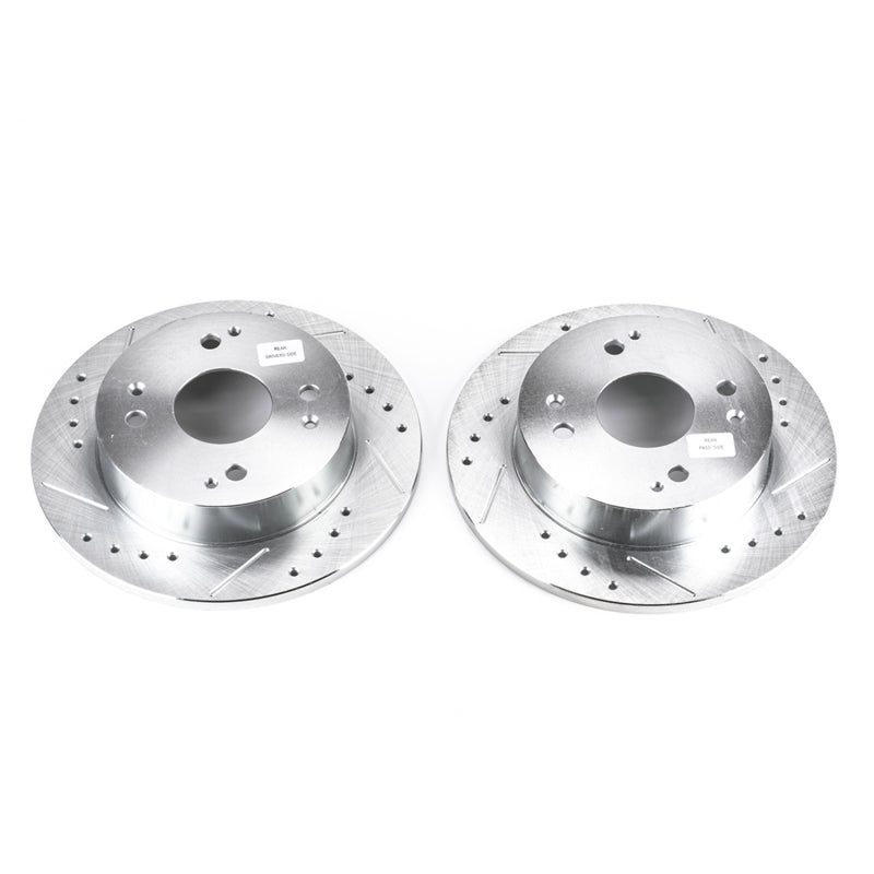 PowerStop Power Stop 1997 Acura CL Rear Evolution Drilled & Slotted Rotors - Pair