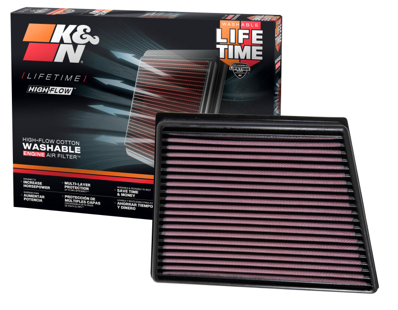 K&N Engineering K&N 2015 Jaguar F-Pace V6-3.0L F/I Left Side Replacement Drop In Air Filter