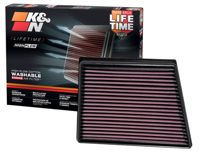 K&N Engineering K&N 2015 Jaguar F-Pace V6-3.0L F/I Left Side Replacement Drop In Air Filter