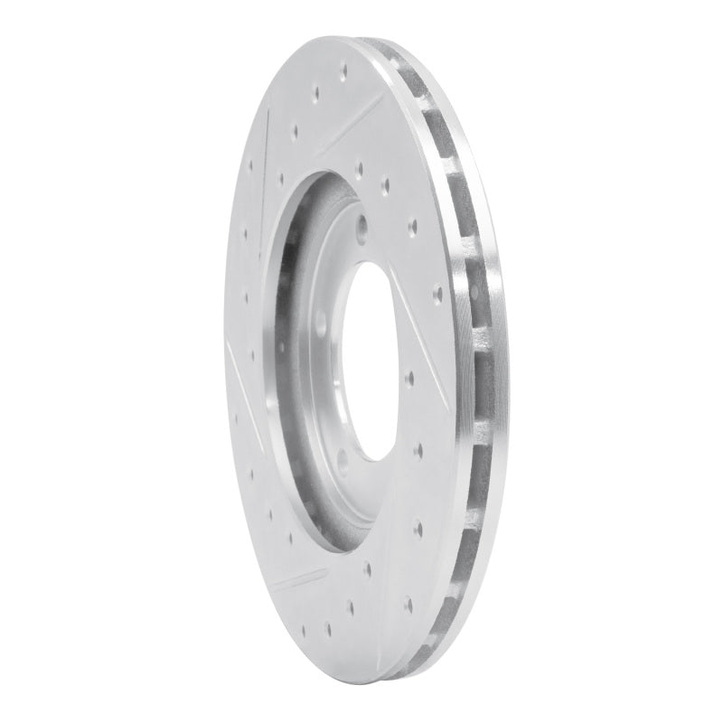 R1 Concepts R1 79-83 Toyota Pickup Front Right Drilled & Slotted Silver Brake Rotor