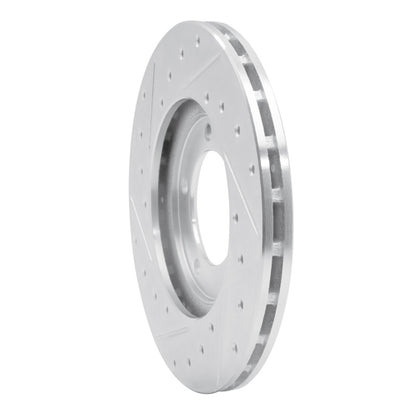 R1 Concepts R1 79-83 Toyota Pickup Front Right Drilled & Slotted Silver Brake Rotor