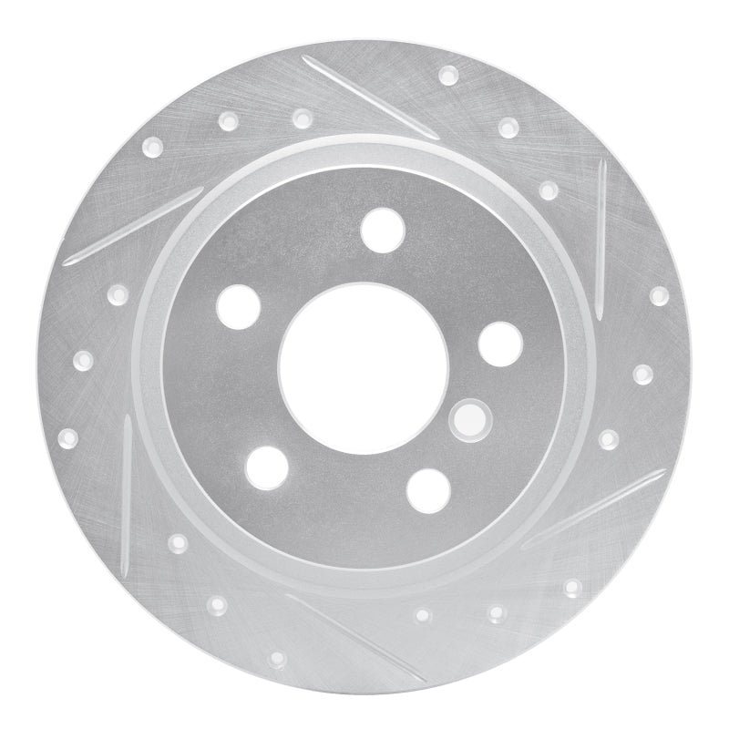 R1 Concepts R1 14-25 BMW 220i (Mexico) Rear Right Drilled & Slotted Silver Brake Rotor
