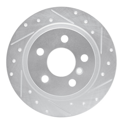 R1 Concepts R1 14-25 BMW 220i (Mexico) Rear Right Drilled & Slotted Silver Brake Rotor