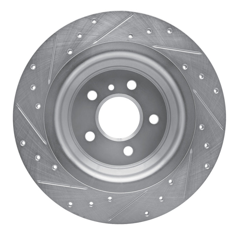 R1 Concepts R1 12-18 Mercedes-Benz ML350 Rear Right Drilled & Slotted Silver Brake Rotor