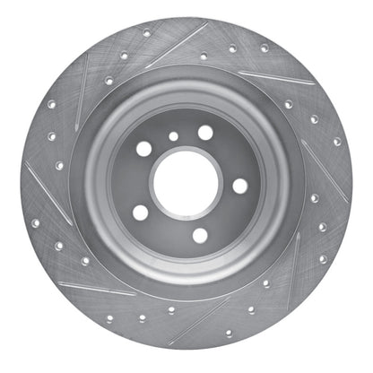 R1 Concepts R1 12-18 Mercedes-Benz ML350 Rear Right Drilled & Slotted Silver Brake Rotor