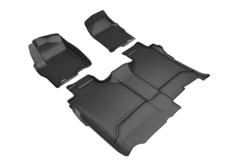 3D MAXpider 19-26 GMC Sierra / Silverado 1500 CC/ 2500/3500HD CC Bucket Seat Kagu Black Full Set