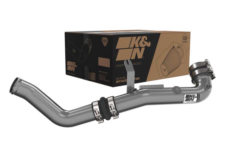 K&N Engineering K&N 22-24 Honda Civic 1.5L L4 Aluminum Charge Pipe Kit - Gunmetal Gray