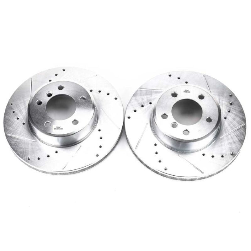 PowerStop Power Stop 04-06 BMW 525i Front Evolution Drilled & Slotted Rotors - Pair