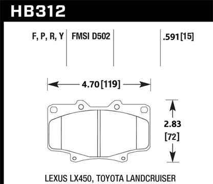 Hawk Performance Hawk HPS Street Brake Pads