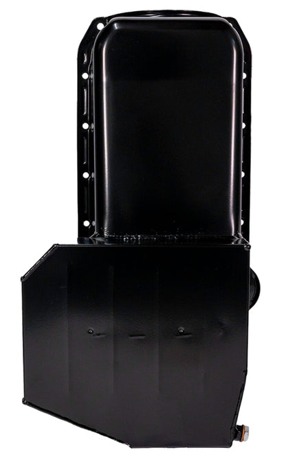 Moroso 80-85 Chevrolet SBC(w/Passenger Side Dipstick) Wet Sump 7qt 7.5in Steel Oil Pan - Black