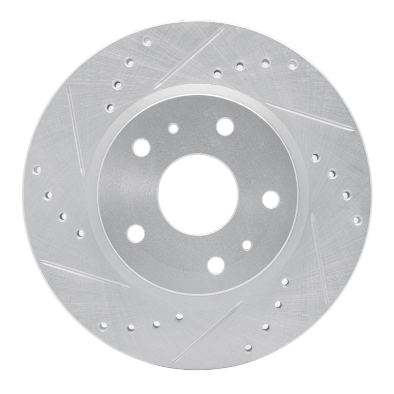 R1 Concepts R1 07-19 Suzuki SX4 S-Cross (Mexico) Front Left Drilled & Slotted Silver Brake Rotor