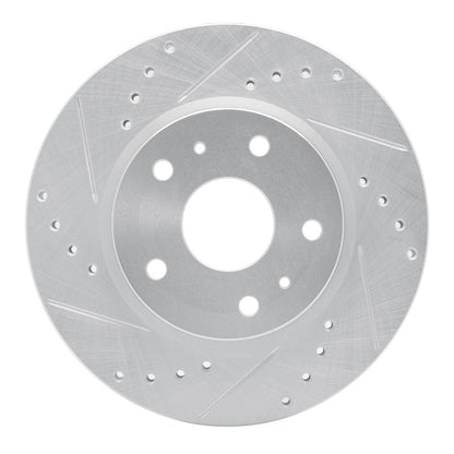 R1 Concepts R1 07-19 Suzuki SX4 S-Cross (Mexico) Front Left Drilled & Slotted Silver Brake Rotor
