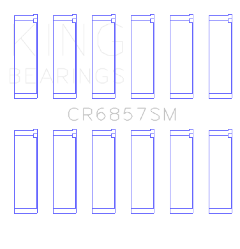 King Engine Bearings Chrysler Pentastar 3.6L ERB V6 Connecting Rod Bearing Set - Size STD