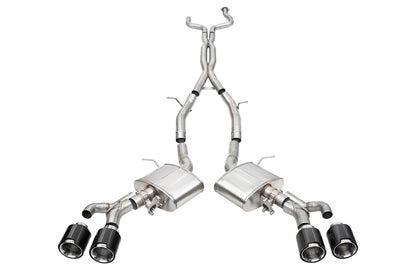 CORSA Performance Corsa 22-25 Cadillac CT4 V Blackwing 3in Dual Mode Active Cat-Back 4.5in CF Polished Dual Rear Tip