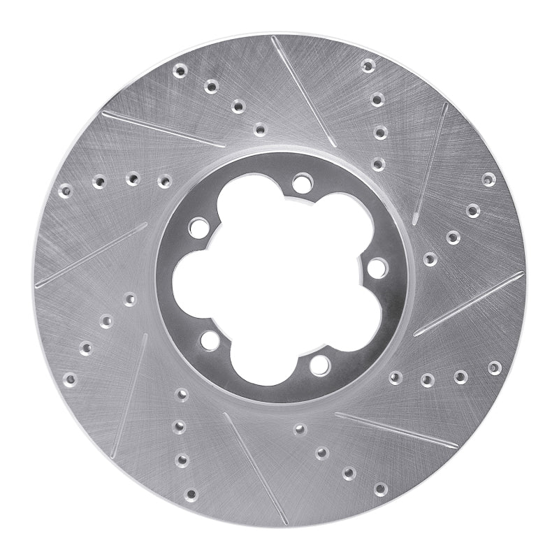 R1 Concepts R1 15-25 Ford Transit-350 HD/DRW Front Right Drilled & Slotted Silver Brake Rotor