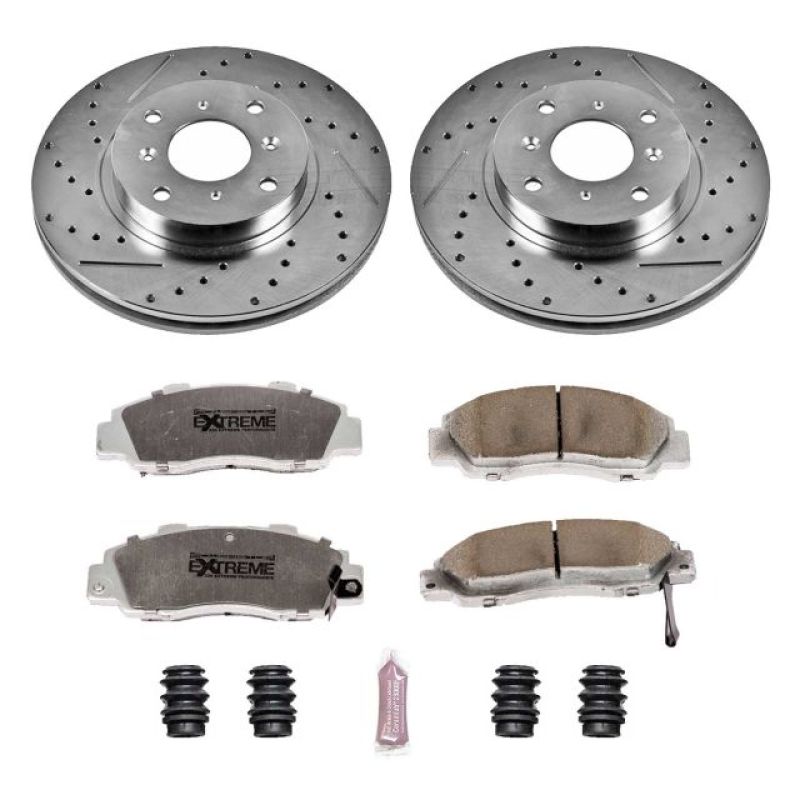PowerStop Power Stop 93-96 Honda Prelude Front Z26 Street Warrior Brake Kit