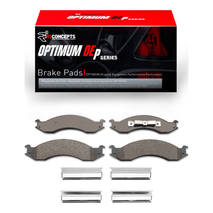 R1 Concepts R1 92-94 Ford E-350 Econoline Front Optimum OE Pads & Hardware Kit