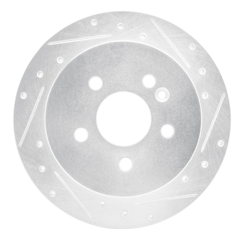 R1 Concepts R1 98-05 Mercedes-Benz ML320 Rear Right Drilled & Slotted Silver Brake Rotor