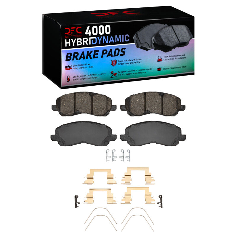 DFC 16-17 Jeep Compass Front 4000 HybriDynamic Brake Pads and Hardware Kit