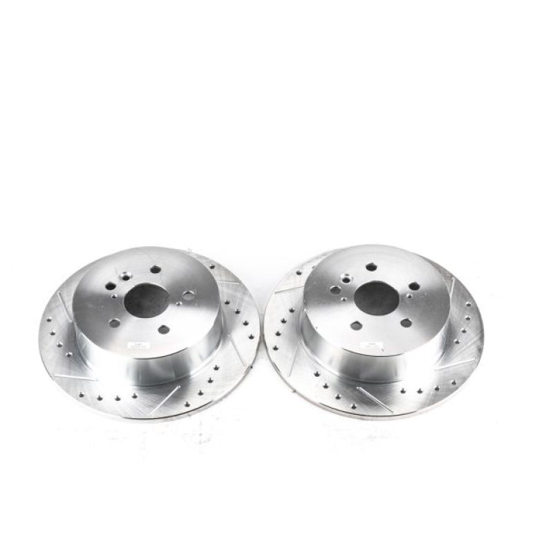 PowerStop Power Stop 08-13 Toyota Highlander Rear Evolution Drilled & Slotted Rotors - Pair